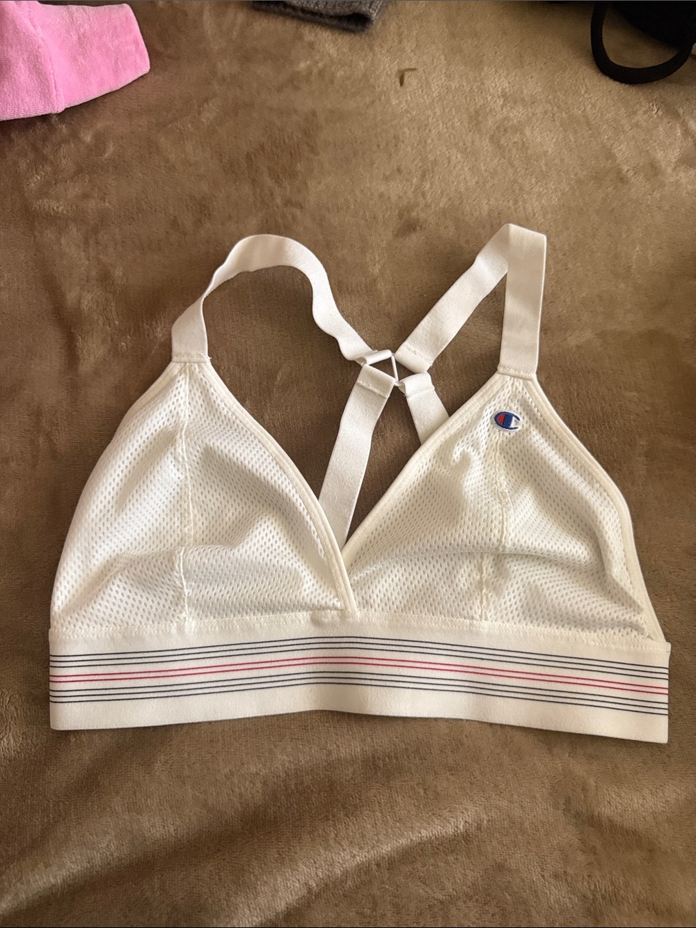 NWOT Champion White Sports Bralette M